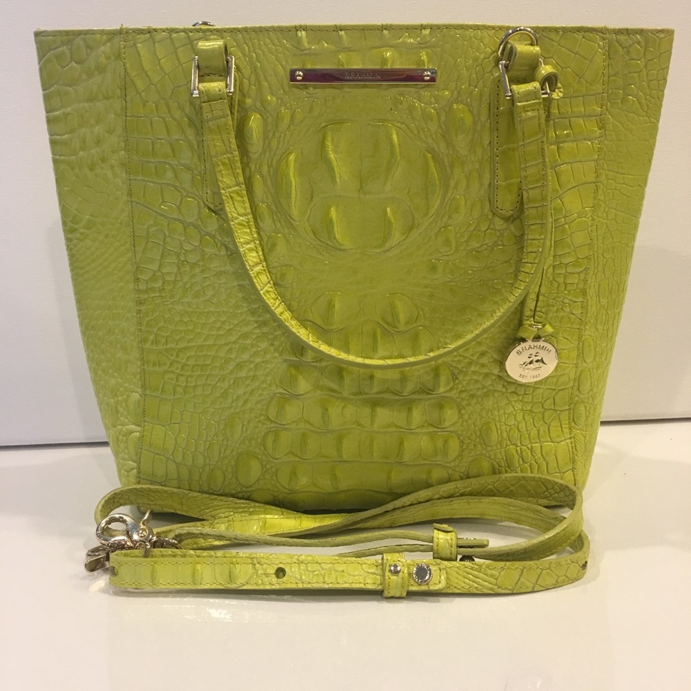 Brahmin purse lime green new !!!